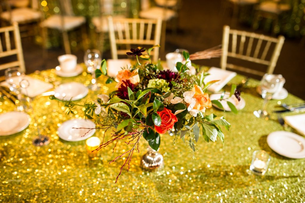 Florists table centerpiece